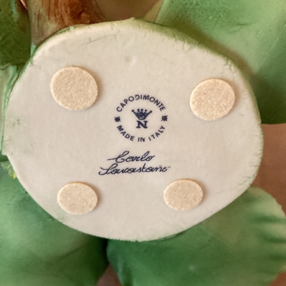 Vintage Capodimonte Orchid Iris Porcelain Flower with 3 Buds Made in Italy - Picture 9 of 10